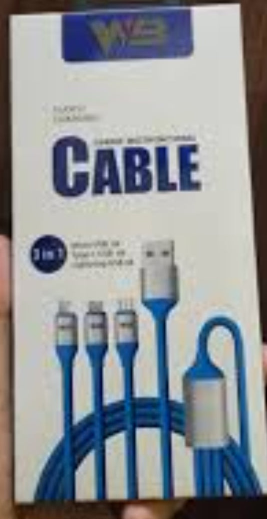 3 in 1 USB Cable - WB-686 - Hitage