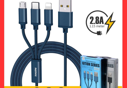3 in 1 USB Cable - WB-686 - Hitage